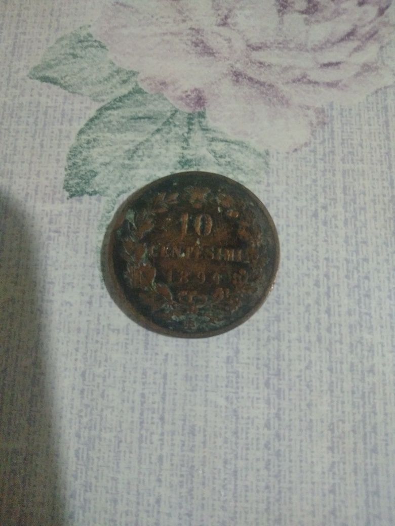 Monedă de 10 cenți ITALICA,an 1894