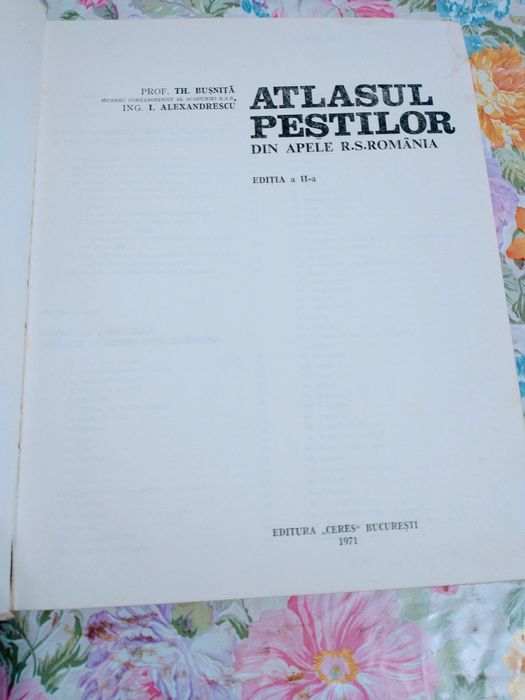 3*TH.Busnita: Atlasul peștilor din apele R.S.Romania/Altele