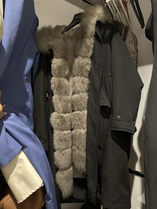 Куртка парка, черная размер Л