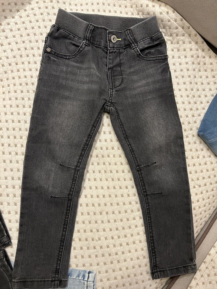 Дънки за момче слим фит H&M, Name it 98 размер сини, сиви