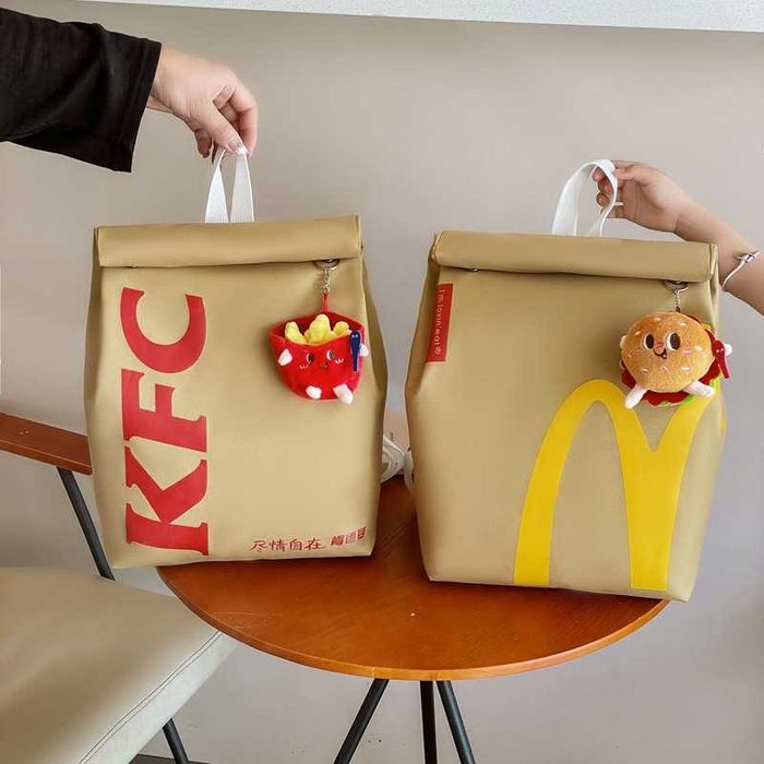 Детска Ученическа Раница - McDonalds + Чиизбургер плюш