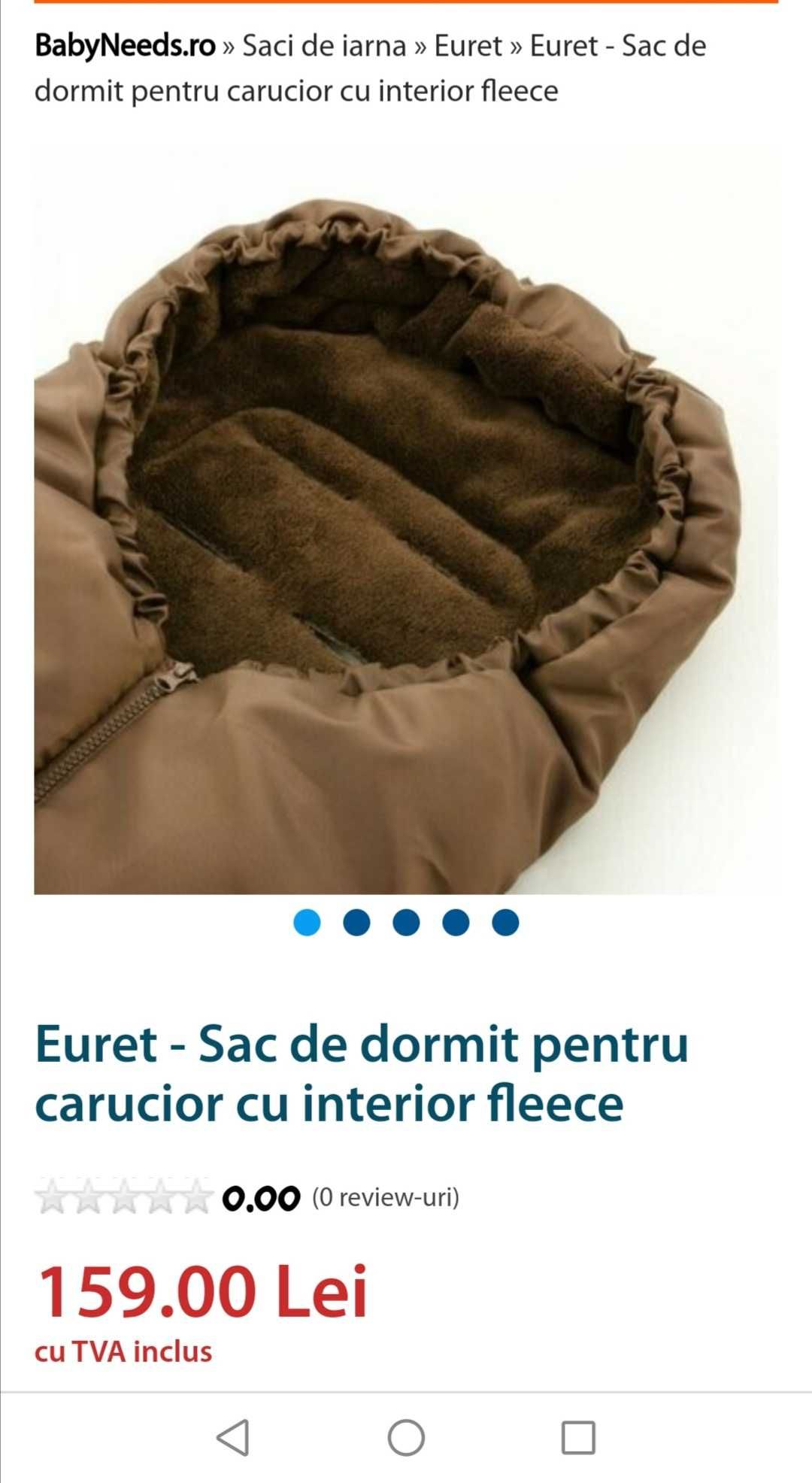 Sac de dormit pentru căruț