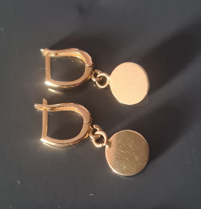 Vand cercei  aur 14 k