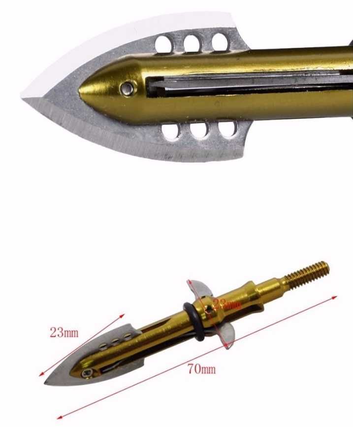 Varf sageata arc arbaleta vanat pentru vanatoare cu lame sageti set