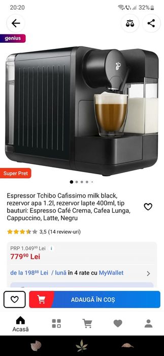 Espressor Tchibo Cafissimo milk