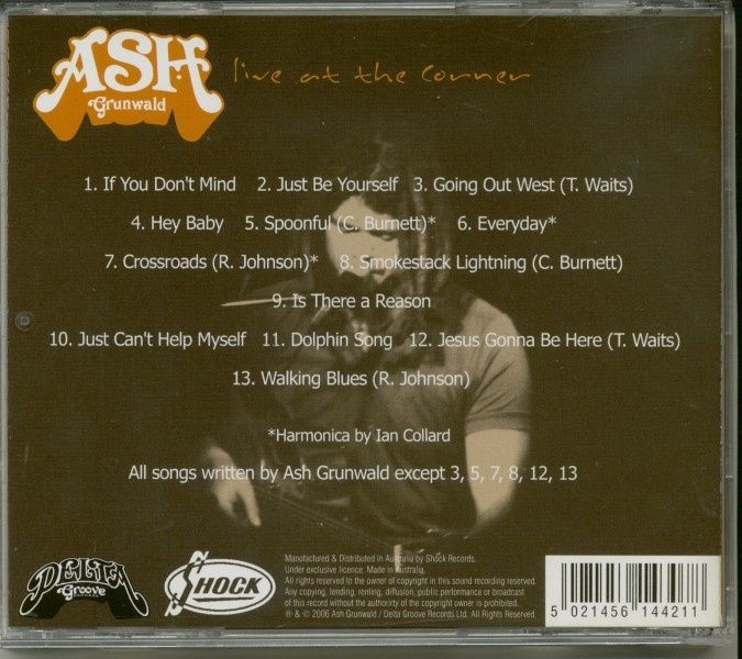 CD original sigilat Ash Grunwald - Live At The Corner