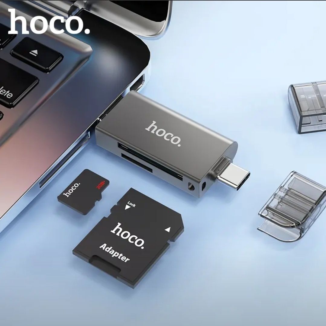 Hoco HB39 2 in 1  USB-A 3.0 Type-C to Micro SD/TF Card Reader
Micro SD