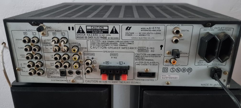 Amplificator Sansui A E770 si JVC JA S31