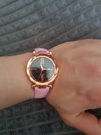 Дамски часовник#Fashion#Нов#Розов#Кожена Верижка#Часовник