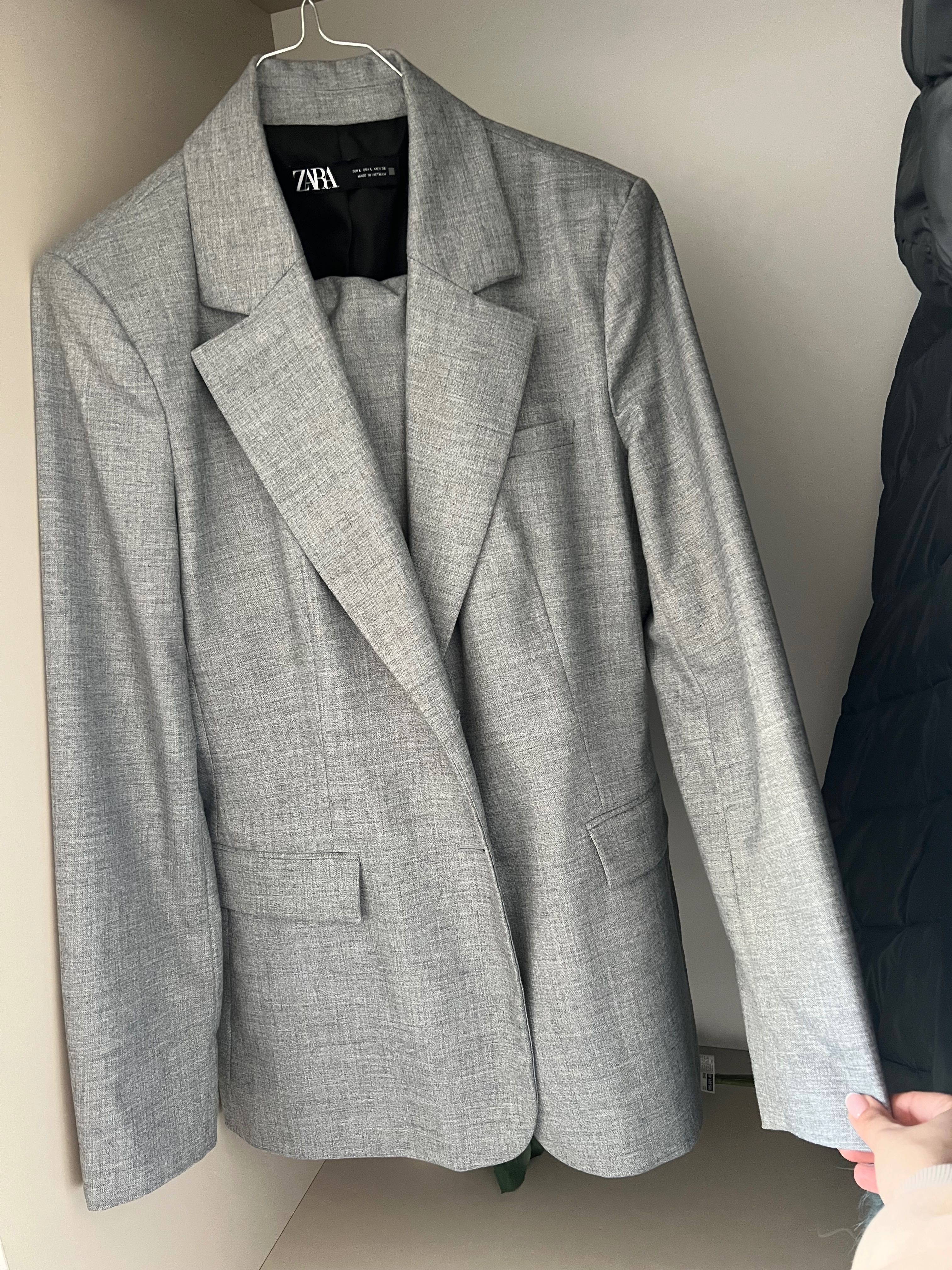 Сив Костюм от  Zara