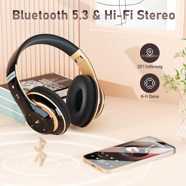 ПРОМО 2г Гаранция Нови Безжични Слушалки Lankey S9 Wireless Bluetooth