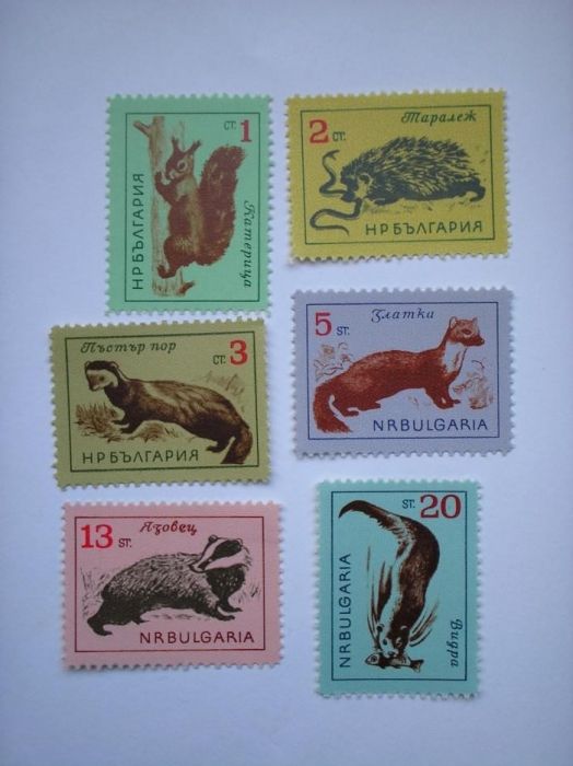 български пощенски марки - фауна