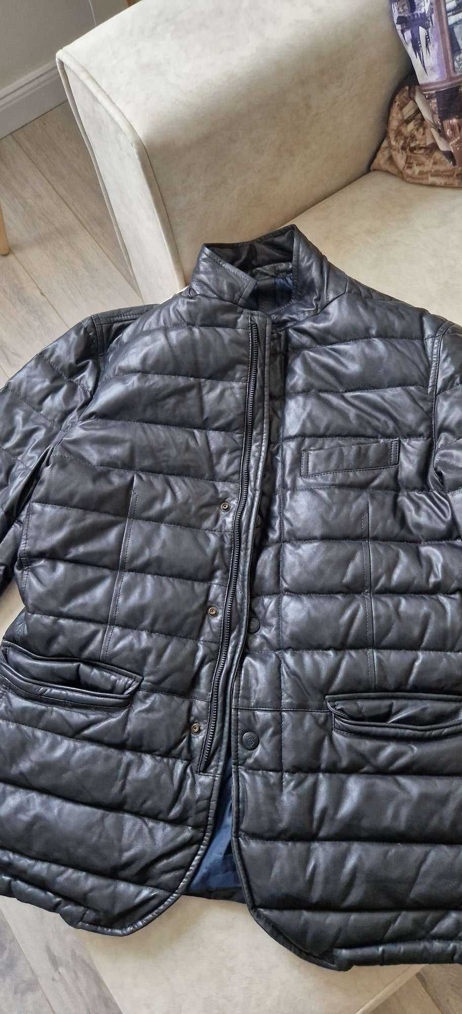 Куртка кожаная зимняя Massimo Dutti