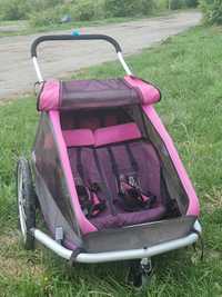 Remorca Croozer For 2 Kids pink edition