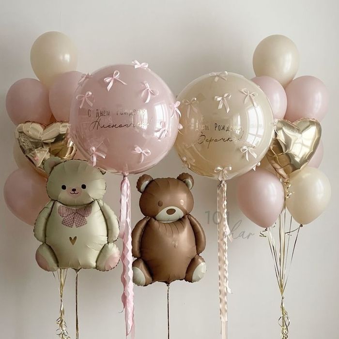 Гелиевые шары на выписку,фотозона акция скидки день рождения  Акция .