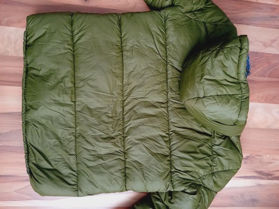 Barbour/Tommy Hilfiger с пух и пера  с 2 лица Л размер  мъжко яке