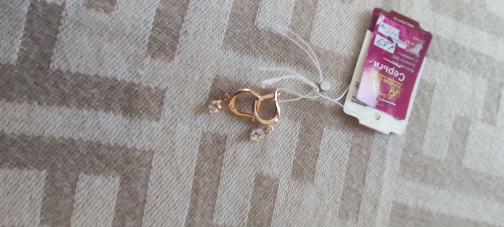 Серьги золото, новый