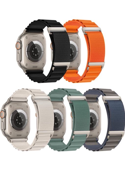 Curea Husa Material Textil Elastic Clips Incarcator Ceas Iphone Apple