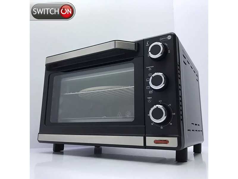 НОВИ! Фурна с таймер камък за пица тавички 24л 1400W Switch on