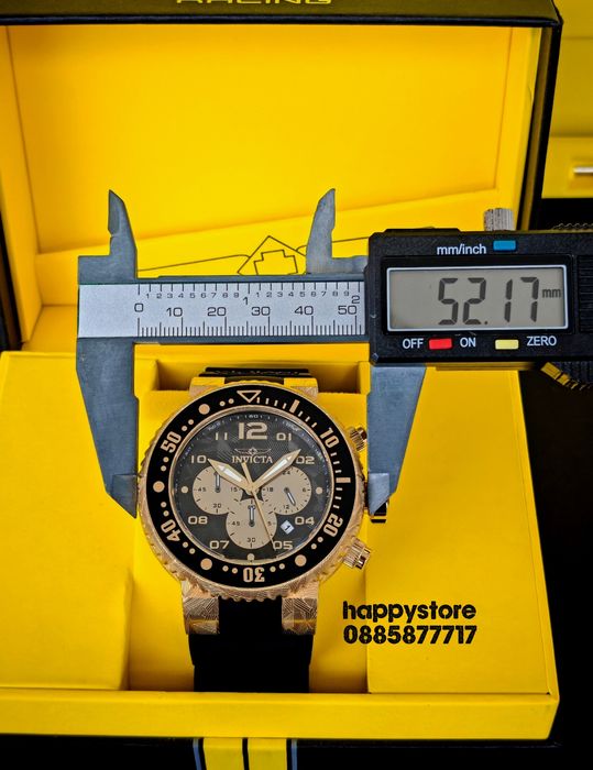 INVICTA Hummer Gold 52mm, Инвикта нов ръчен часовник