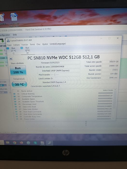 Ssduri nvme  pcie gen4 x4 Samsung/WD Black-500gb impecabile 100% healt