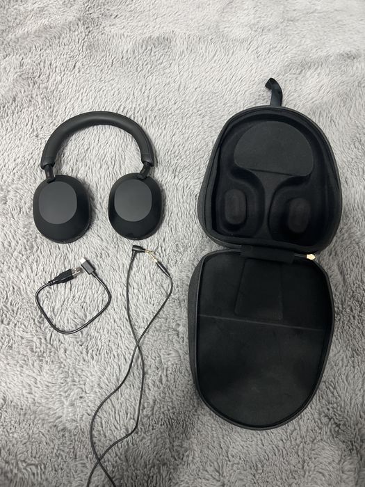 Casti SONY WH-1000XM5, Bluetooth, Over-ear,