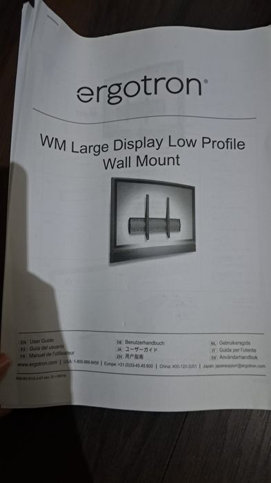 Suport TV de perete ERGOTRON