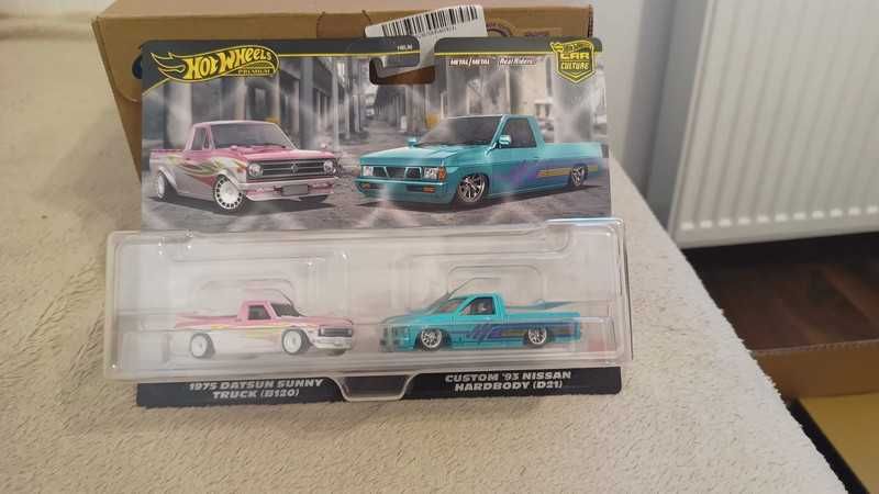 Mașinuțe Hot Wheels Premium duo pack Lamborghini Lancia Datsun Nissan