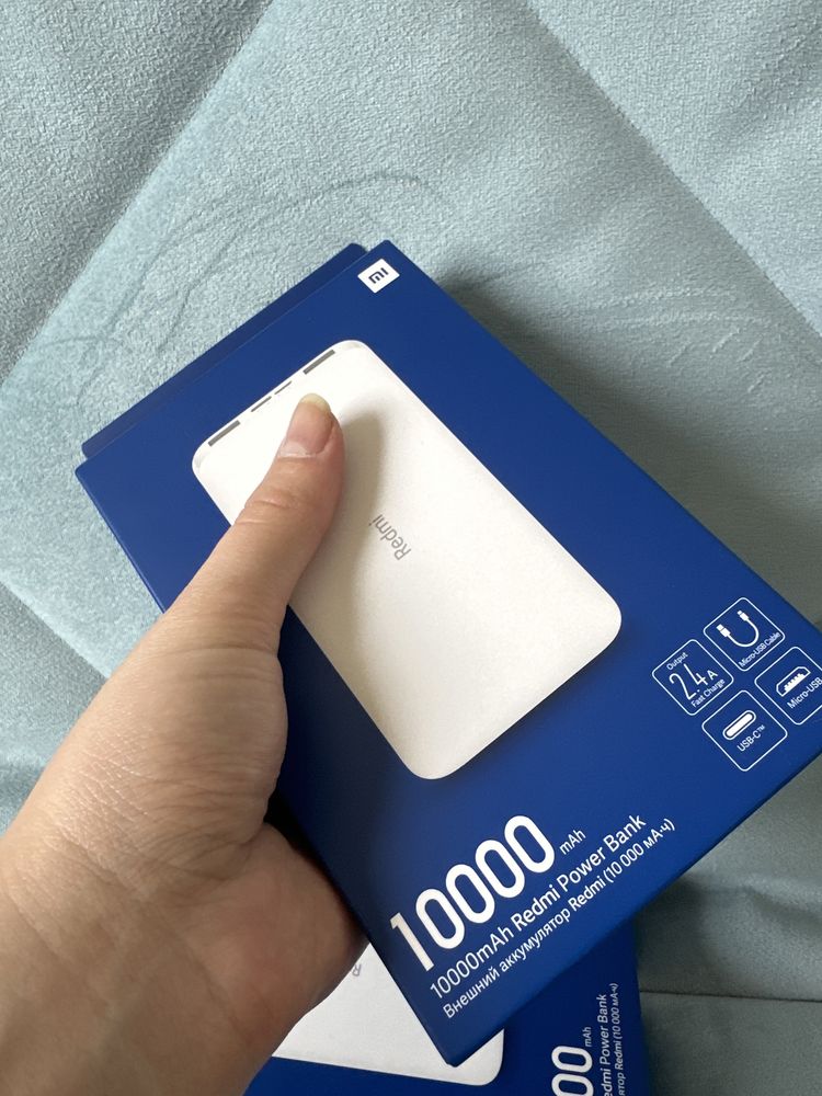 Power bank redmi 10000 mAh, повербанк Redmi, внешний аккумулятор