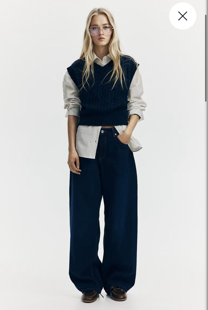 H&M - Баррел джинсы