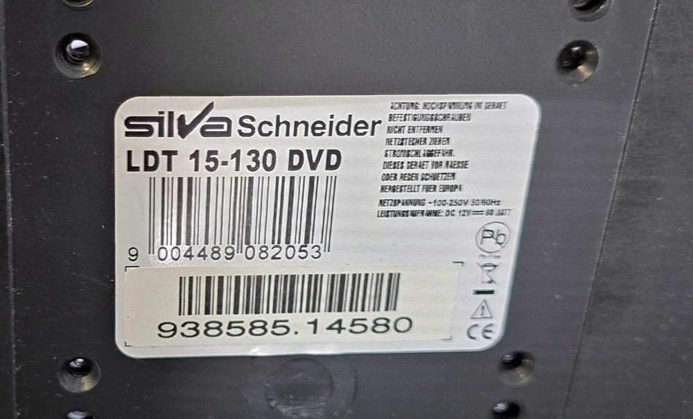Tv pt rulota,camion etc. Silva Schneider 15-130 DVD 15 inch/38cm 12v