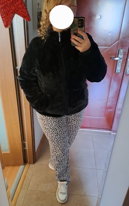 Geaca puffer cu doua fete, blana si matlasata