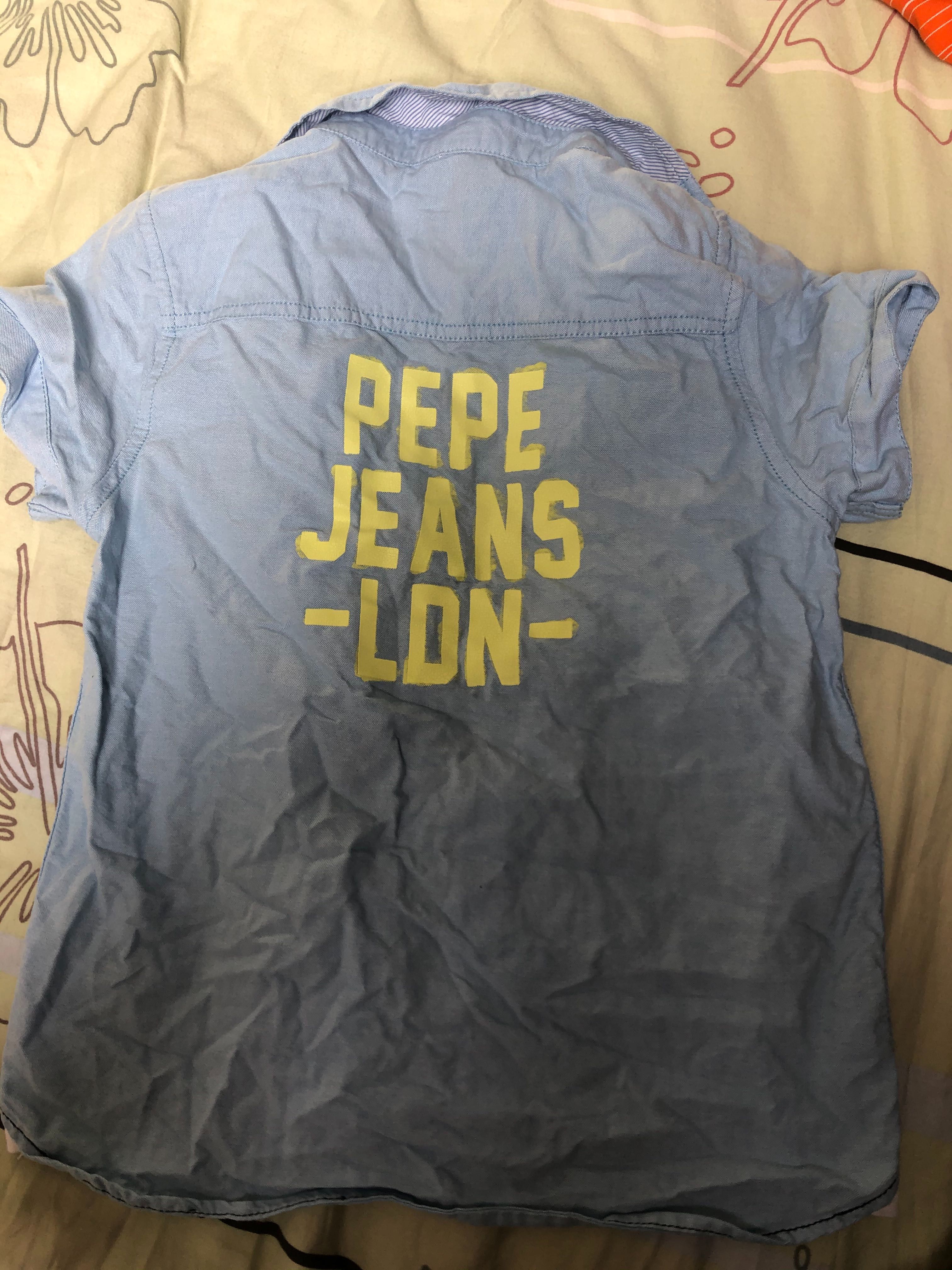 Cămașă copii Pepe Jeans + pantaloni slim albi Zara