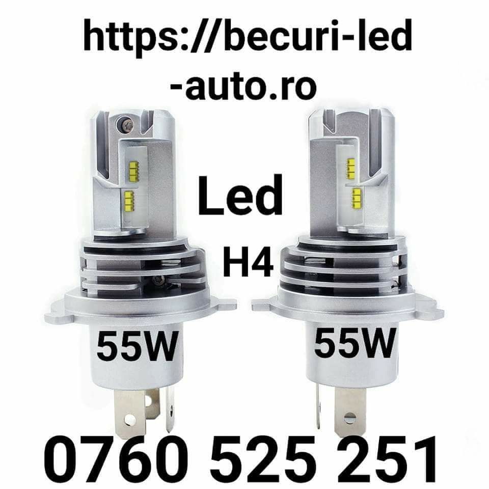 Două Becuri Led Zes H4-Hb2-9003 (două faze ) 55W/12000Lm/6500K