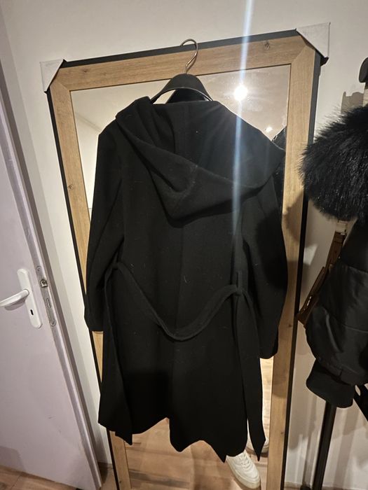 ZARA палто xs черно без никакви забележки