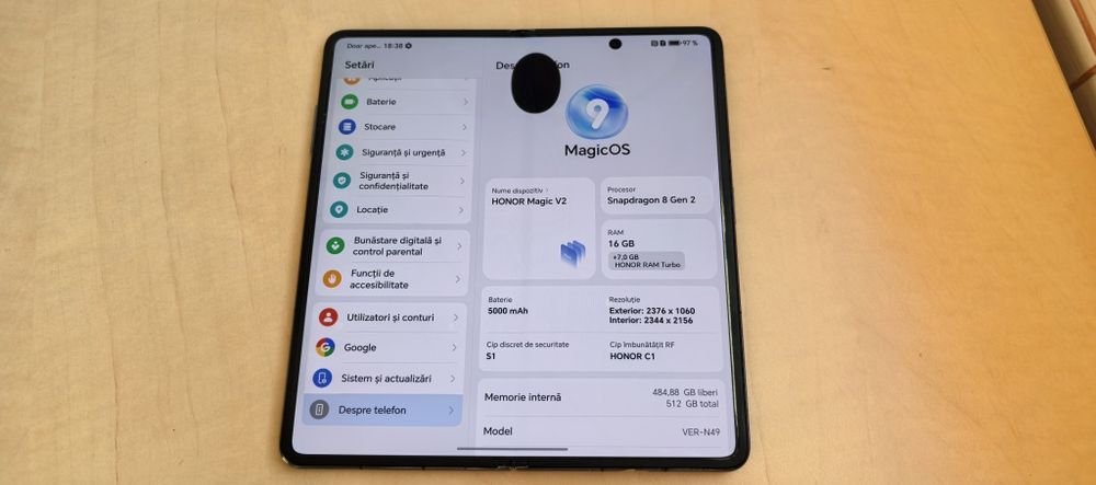 Telefon Honor Magic V2 Pliabil---512GB---16GB---Android 15 // Violet