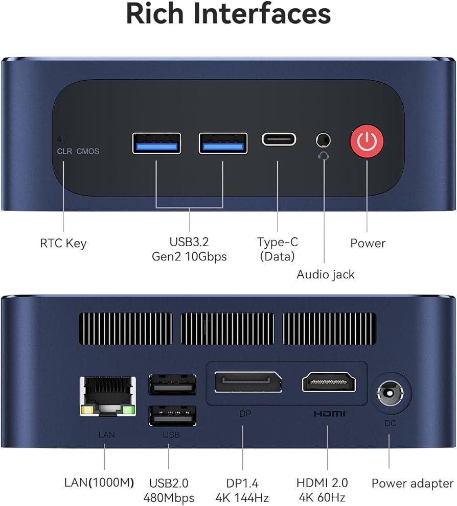 Beelink Mini PC SEi12 i5-1235U 14.4GHz, 32GB RAM 500G