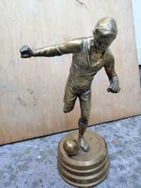 Statuie bronz fotbalist înălțime 30cm / obiecte colecție vintage vechi