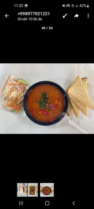 Курилиш усталари учун кулай ечим-овкатни биз етказамиз!