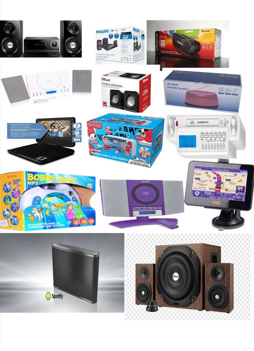 Палет с музикална и аудио техника