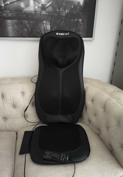 Husa masaj Wellneo 4 in 1 aparat shiatsu lombar cervical cu incalzire