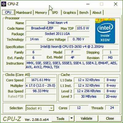 CPU Intel Xeon Broadwell E5-2650V4 SR2N3 Socket LGA2011-3 pentru X99