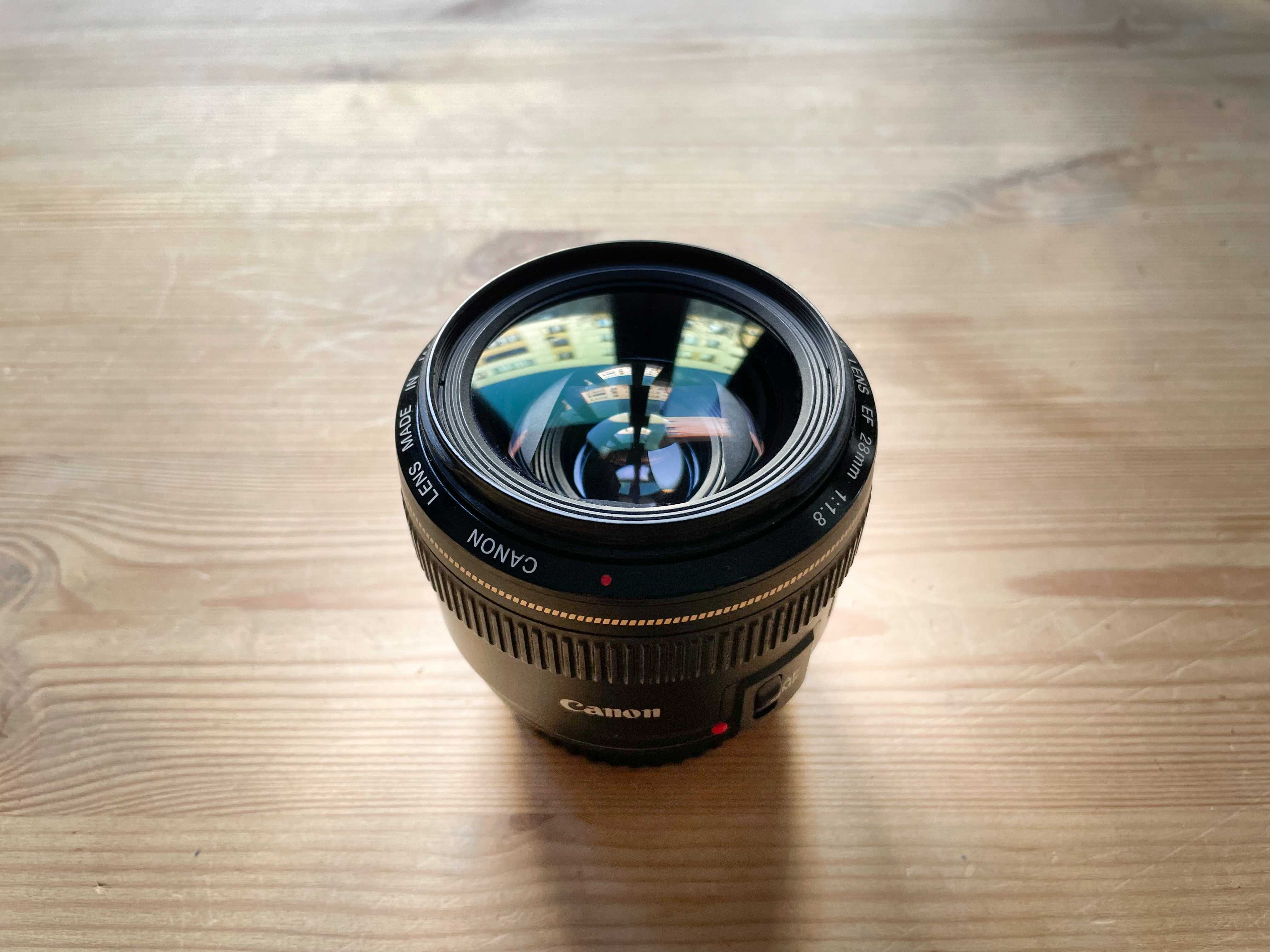 Canon EF 28 mm f/1.8 USM - made in Japan - stare impecabila
