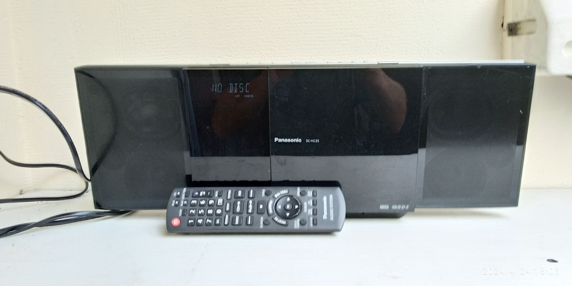Panasonic SC-HC35, telecomandă,usb,radio,cd,iPod,sistem audio,mp3 usb