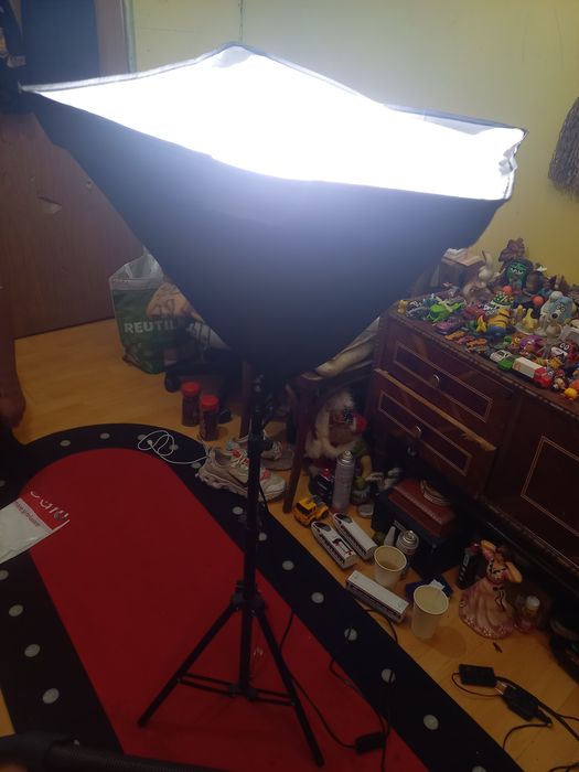 Lampa iluminare foto cu trepied