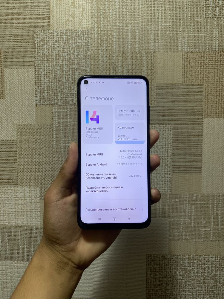 Redmi Note 9T aybi yoq
