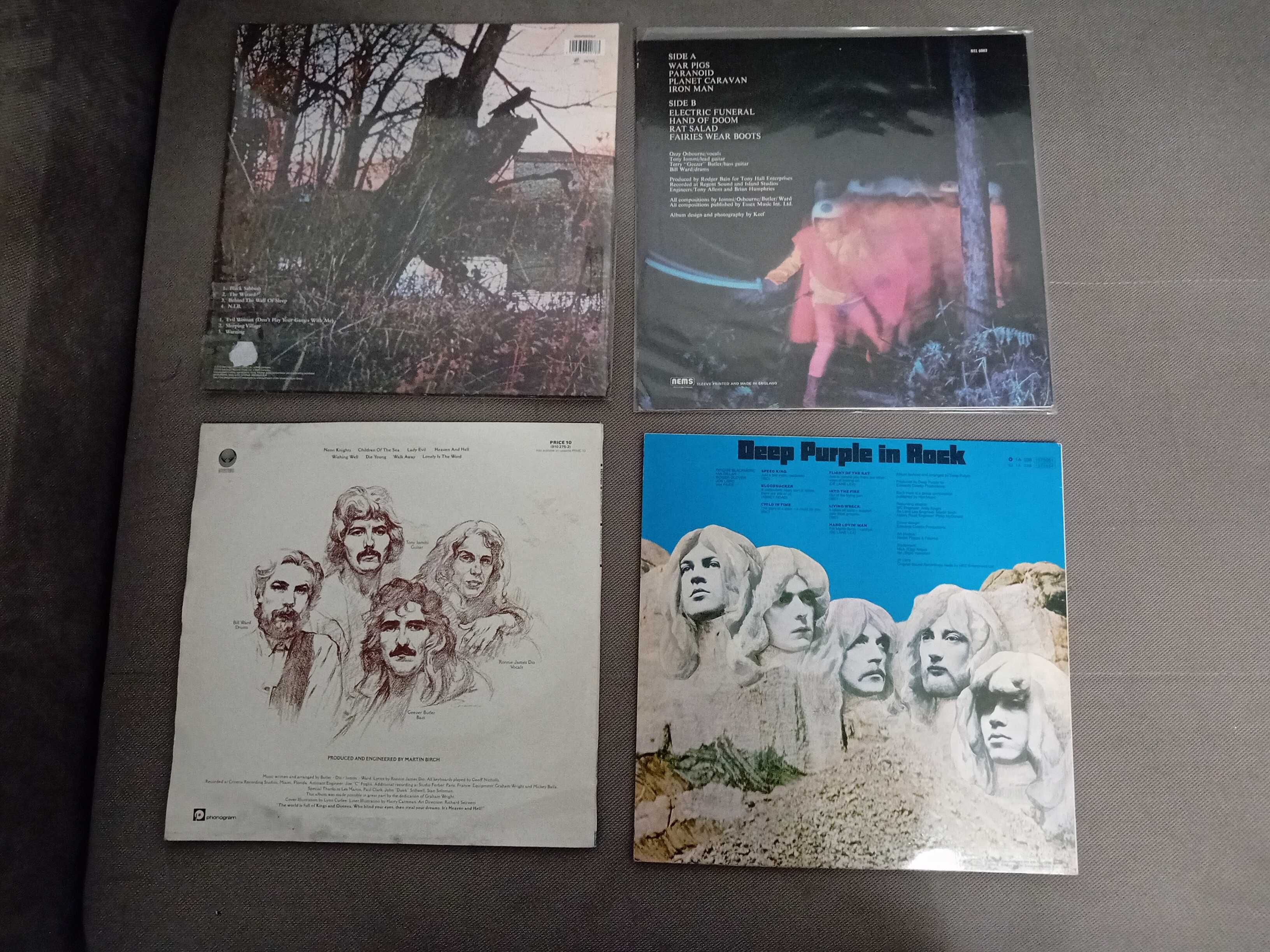 Vinil Black Sabbath/Scorpions/Saxon/Queensryche/Great White/Deep Purpl