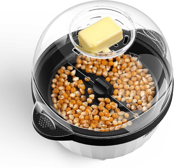 Уред за пуканки Princess 4.5L, блендер стик за перфектни пуканки, 450W