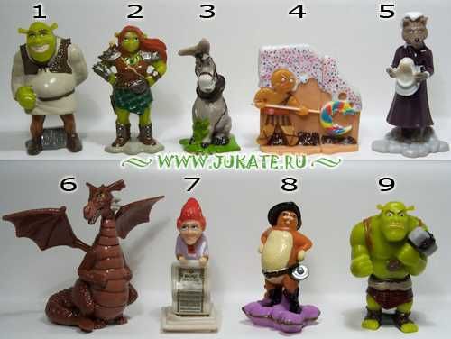 Серия на Kinder - Shrek - 2007 и 2010