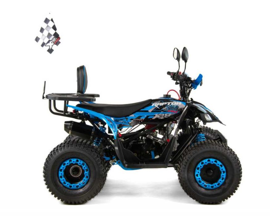 ATV XTR Pro Raptor 016, roti 8 inch, 125cc, 1+1 viteze, negru/albastru